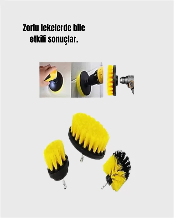 Derinlemesine Temizlik İçin Dayanıklı Kıllı Matkap Fırçası BaşlığıF 4 Derinlemesine Temizlik İçin Dayanıklı Kıllı Matkap Fırçası BaşlığıF - Görsel 4