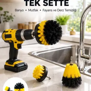 Banyo Mutfak Jant ve Fayans Temizliği İçin Uygun Matkap Başlığı