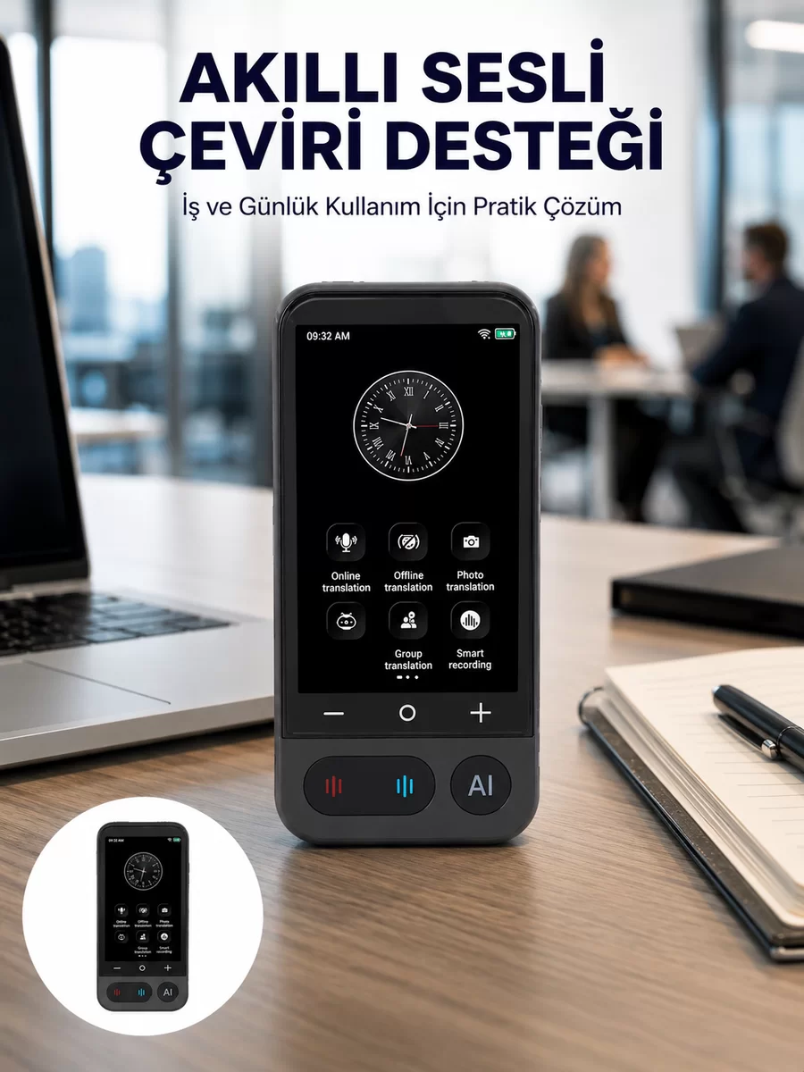 4.0 İnç Dokunmatik Ekranlı Akıllı Çeviri Cihazı Yeni Nesil 1 4.0 İnç Dokunmatik Ekranlı Akıllı Çeviri Cihazı Yeni Nesil