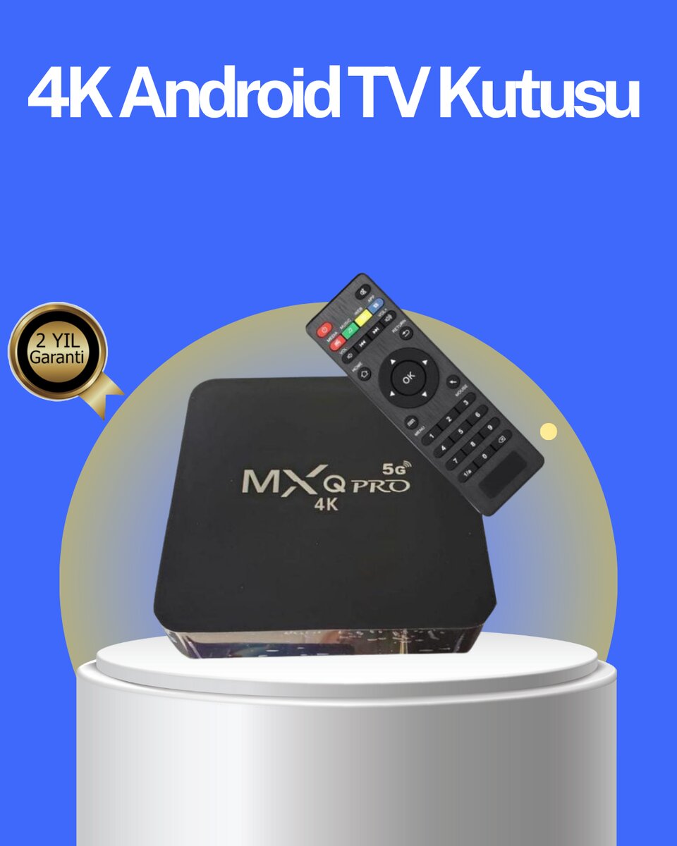 Akıllı Android TV Box – 4K Çözünürlük 2GB RAM 16GB Depolama Hızlı Wi-Fi 1 Akıllı Android TV Box – 4K Çözünürlük 2GB RAM 16GB Depolama Hızlı Wi-Fi