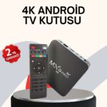 4K Android TV Box – Akıllı Medya Oynatıcı, 2GB RAM, 16GB Hafıza, Wi-Fi Destekli