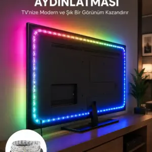 Müzikle Senkronize LED Şerit TV Aydınlatma Yeni Nesil
