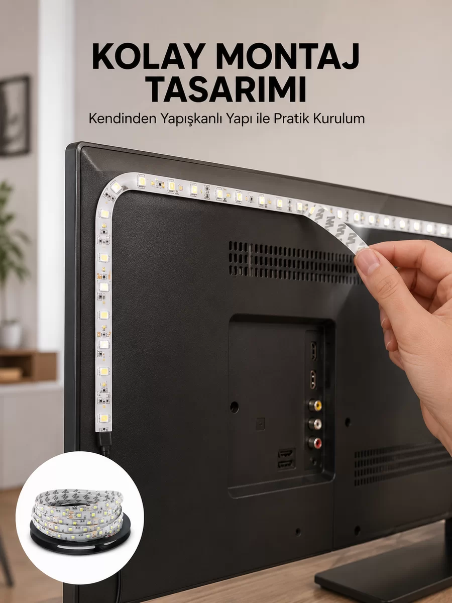 Uzaktan Kumandalı LED TV Arka Işık Şeridi Yeni Nesil 1 Uzaktan Kumandalı LED TV Arka Işık Şeridi Yeni Nesil