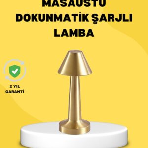 Kablosuz LED Masa Lambası 1800mAh 3 Renk Aydınlatma Dokunmatik
