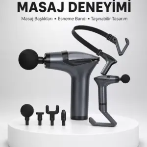 Titreşimli Şarjlı Masaj Aleti 3in1 Fonksiyonel Çok Amaçlı Model Yeni Nesil