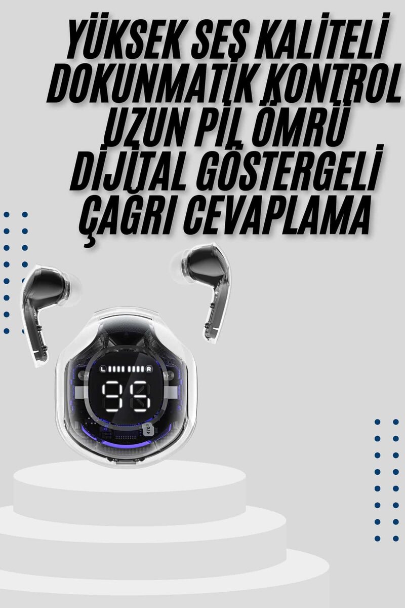 2025 Model Kablosuz Bluetooth Kulaklık ANC ENC Destekli HİFİ Stereo 2 2025 Model Kablosuz Bluetooth Kulaklık ANC ENC Destekli HİFİ Stereo - Görsel 2