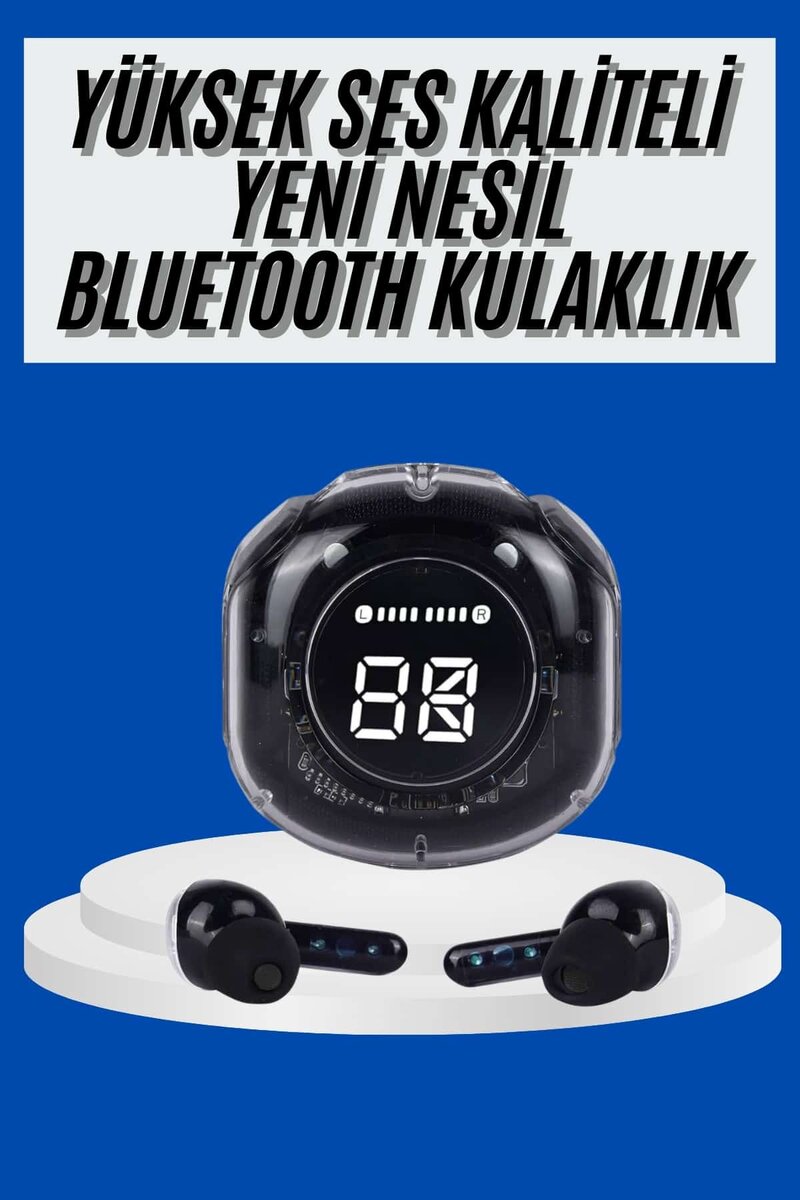 Ultrapods Led Göstergeli Oyuncu Kulaklığı ANC Destekli Bluetooth 5.3 1 Ultrapods Led Göstergeli Oyuncu Kulaklığı ANC Destekli Bluetooth 5.3