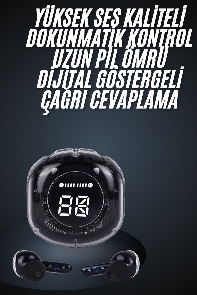 Ultrapods Led Göstergeli Oyuncu Kulaklığı ANC Destekli Bluetooth 5.3 2 Ultrapods Led Göstergeli Oyuncu Kulaklığı ANC Destekli Bluetooth 5.3 - Görsel 2