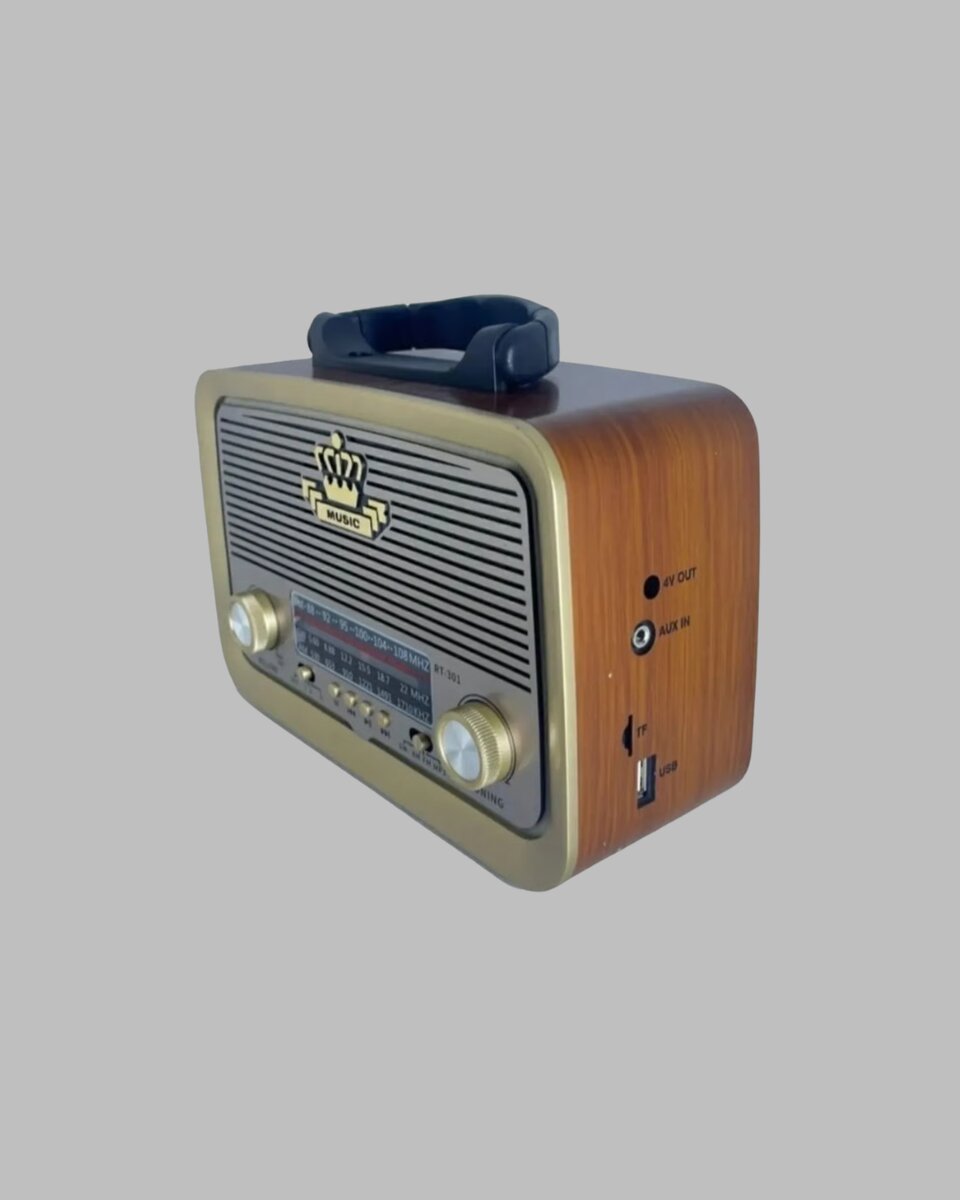 Bluetooth Özellikli Nostalji Radyo 3 Bant FM AM SW 3 Bluetooth Özellikli Nostalji Radyo 3 Bant FM AM SW - Görsel 3