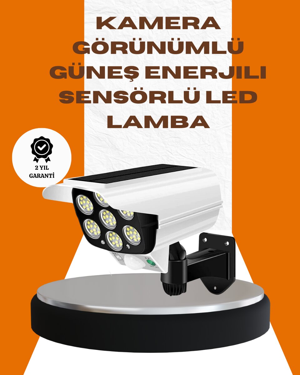 Solar Şarjlı Kamera Tasarımlı LED Duvar Lambası Hareket Sensörlü Dış Mekan Aydınlatma 1 Solar Şarjlı Kamera Tasarımlı LED Duvar Lambası Hareket Sensörlü Dış Mekan Aydınlatma