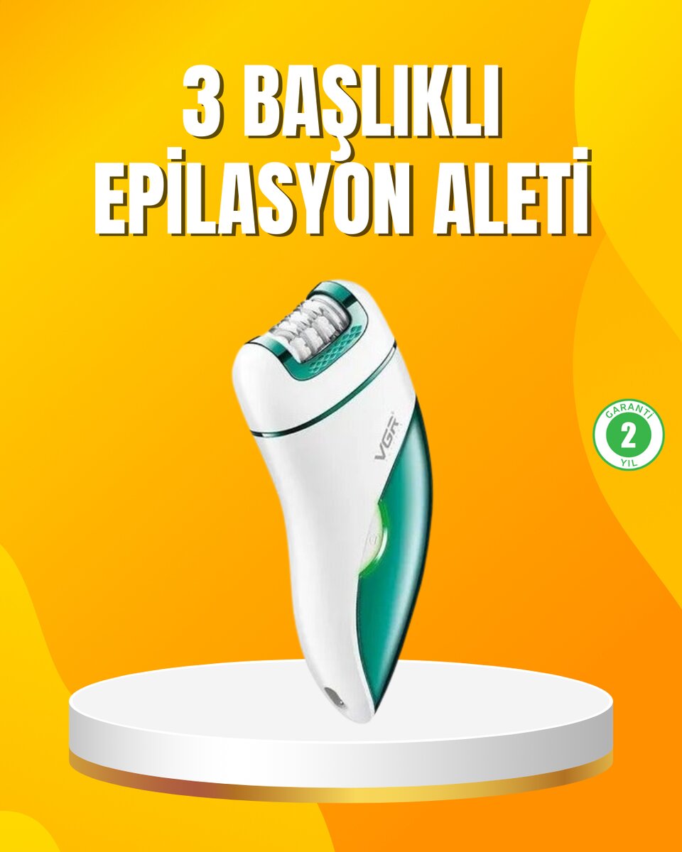 Şarjlı 3’ü 1 Arada VGR Epilatör LED Işıklı Suya Dayanıklı Hassas Bölge Epilasyon Makinesi 1 Şarjlı 3’ü 1 Arada VGR Epilatör LED Işıklı Suya Dayanıklı Hassas Bölge Epilasyon Makinesi
