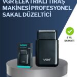 5 W Güçlü USB Şarjlı Sakal Şekillendirici – İki Başlıklı, Su Geçirmez Tasarım