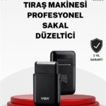 Pistonlu ve Örgülü Ağ Başlıklı Kart Tipi Traş Makinesi – Hafif Güvenli USB Şarjlı