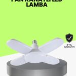 Katlanabilir 4 Kollu LED Ampül 60 Watt 6000 Lumen Beyaz Işık
