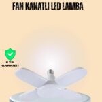 Yüksek Işık Güçlü LED Ampül 4 Kollu Katlanır Pervane Tasarım