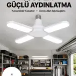 Enerji Tasarruflu LED Ampül 60 Watt 4 Kollu Beyaz Işık Yeni Nesil