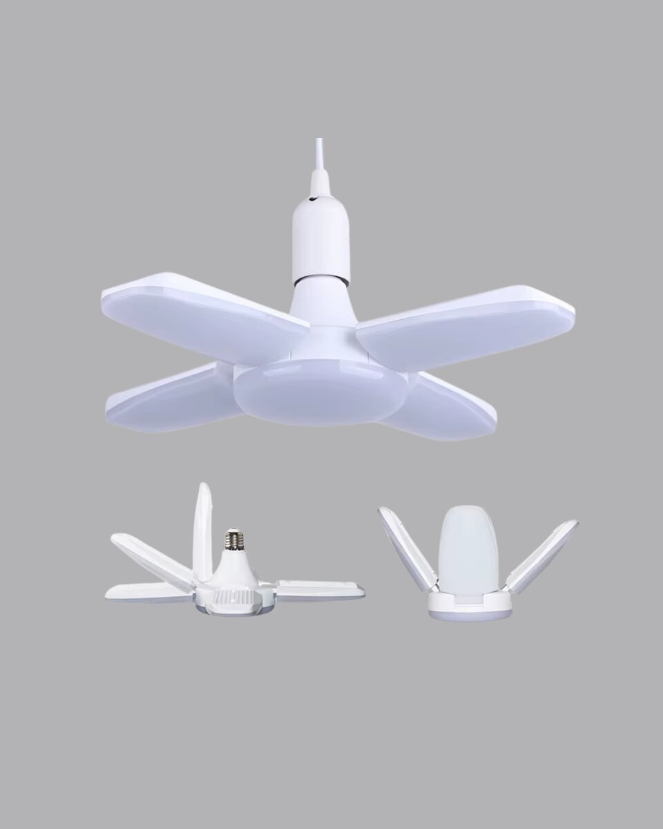 4 Kollu Katlanır Pervane LED Ampül 60 Watt Yüksek Aydınlatma ve Enerji Tasarrufu 2 4 Kollu Katlanır Pervane LED Ampül 60 Watt Yüksek Aydınlatma ve Enerji Tasarrufu - Görsel 2