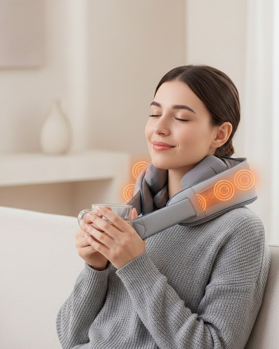 1800mAh Pil Kapasiteli Boyun Masaj Aleti 1 1800mAh Pil Kapasiteli Boyun Masaj Aleti