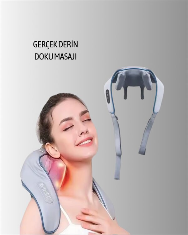 1800mAh Pil Kapasiteli Boyun Masaj Aleti 4 1800mAh Pil Kapasiteli Boyun Masaj Aleti - Görsel 4