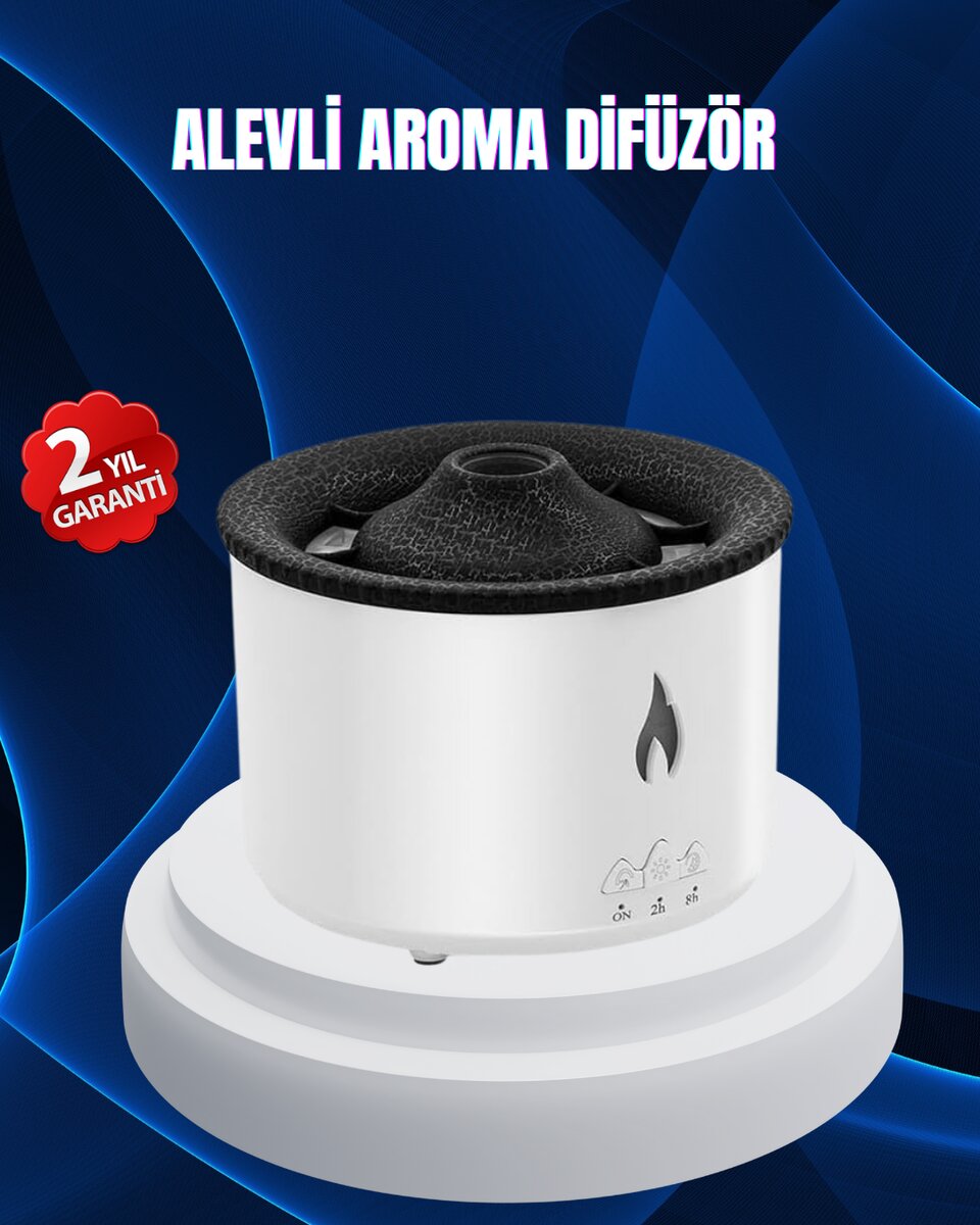 3D Alev Işıklı Aromaterapi Makinesi – 360 ml Su Kapasiteli Sessiz Difüzör 1 3D Alev Işıklı Aromaterapi Makinesi – 360 ml Su Kapasiteli Sessiz Difüzör