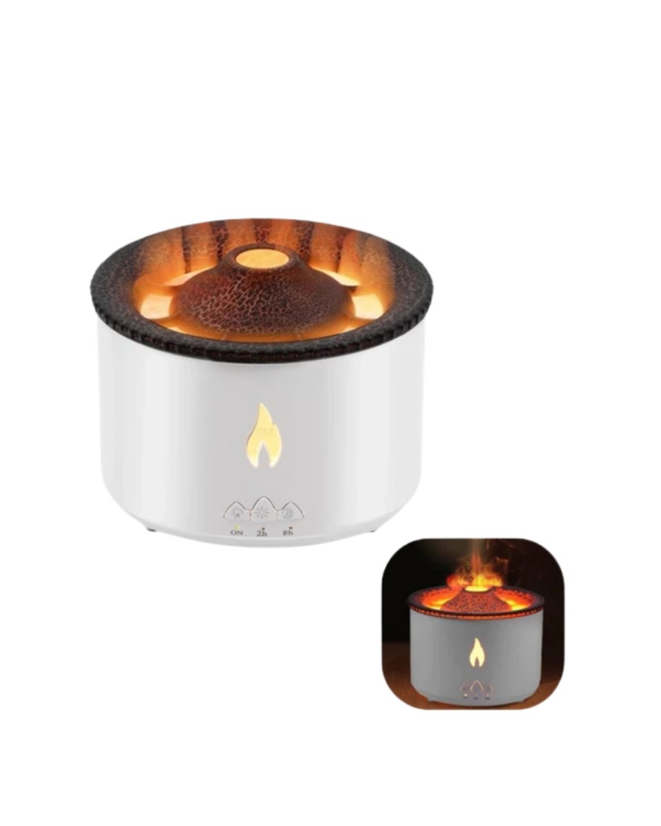 Alev ve Volkan Efektli Ultrasonik Aroma Difüzörü LED Gece Lambalı Hava Nemlendirici 4 Alev ve Volkan Efektli Ultrasonik Aroma Difüzörü LED Gece Lambalı Hava Nemlendirici - Görsel 4