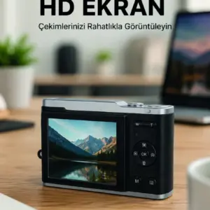 4K Video Kayıtlı 48 MP Dijital Fotoğraf Makinesi Otomatik Odaklama