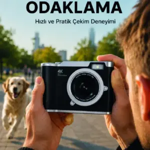 Haydiburaya 49 Taşınabilir Dijital Fotoğraf Makinesi LED Flaş ve 18X Dijital Zoom