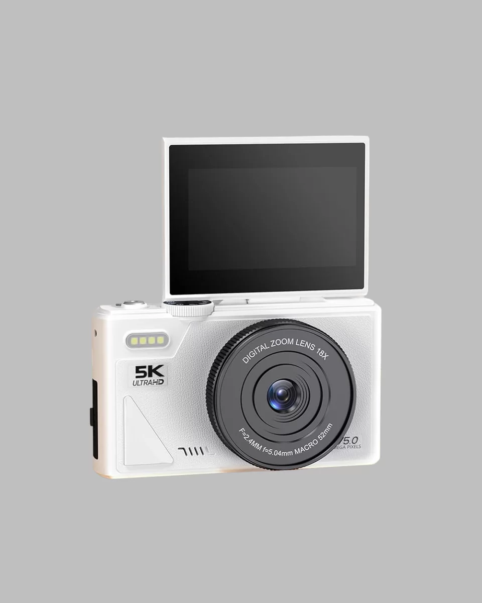 Kompakt Dijital Fotoğraf Makinesi Beyaz 18X Dijital Zoom Destekli 3 Kompakt Dijital Fotoğraf Makinesi Beyaz 18X Dijital Zoom Destekli - Görsel 3