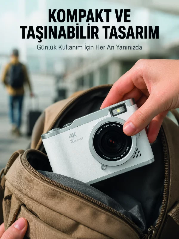 Taşınabilir Dijital Kamera Otomatik Odaklama ve Beauty Modu 1 Taşınabilir Dijital Kamera Otomatik Odaklama ve Beauty Modu