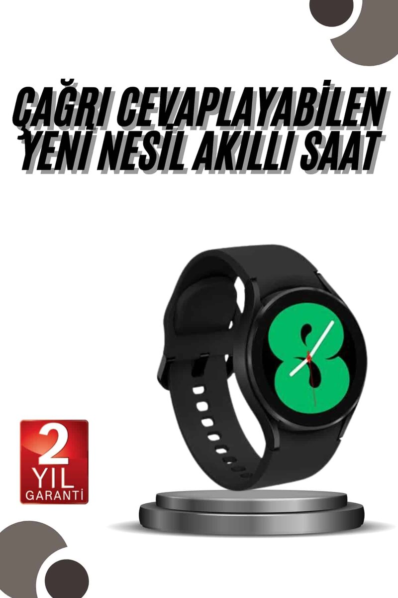 Akıllı Saat Bluetooth Bağlantılı Yuvarlak Ekran Plastik Kordonlu 1 Akıllı Saat Bluetooth Bağlantılı Yuvarlak Ekran Plastik Kordonlu