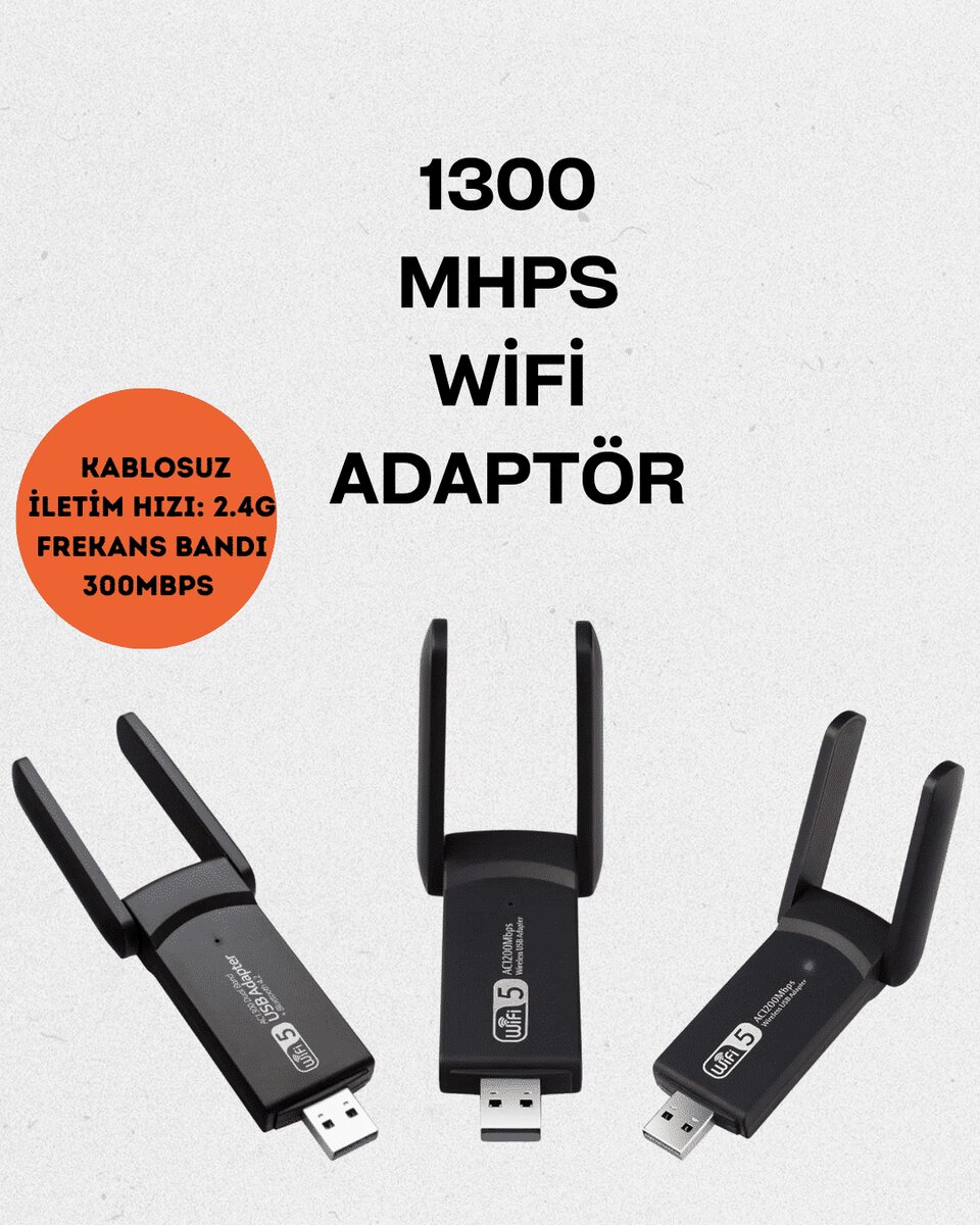 Realtek Chipsetli 5G Destekli Yüksek Hızlı Ağ Adaptörü 1 Realtek Chipsetli 5G Destekli Yüksek Hızlı Ağ Adaptörü