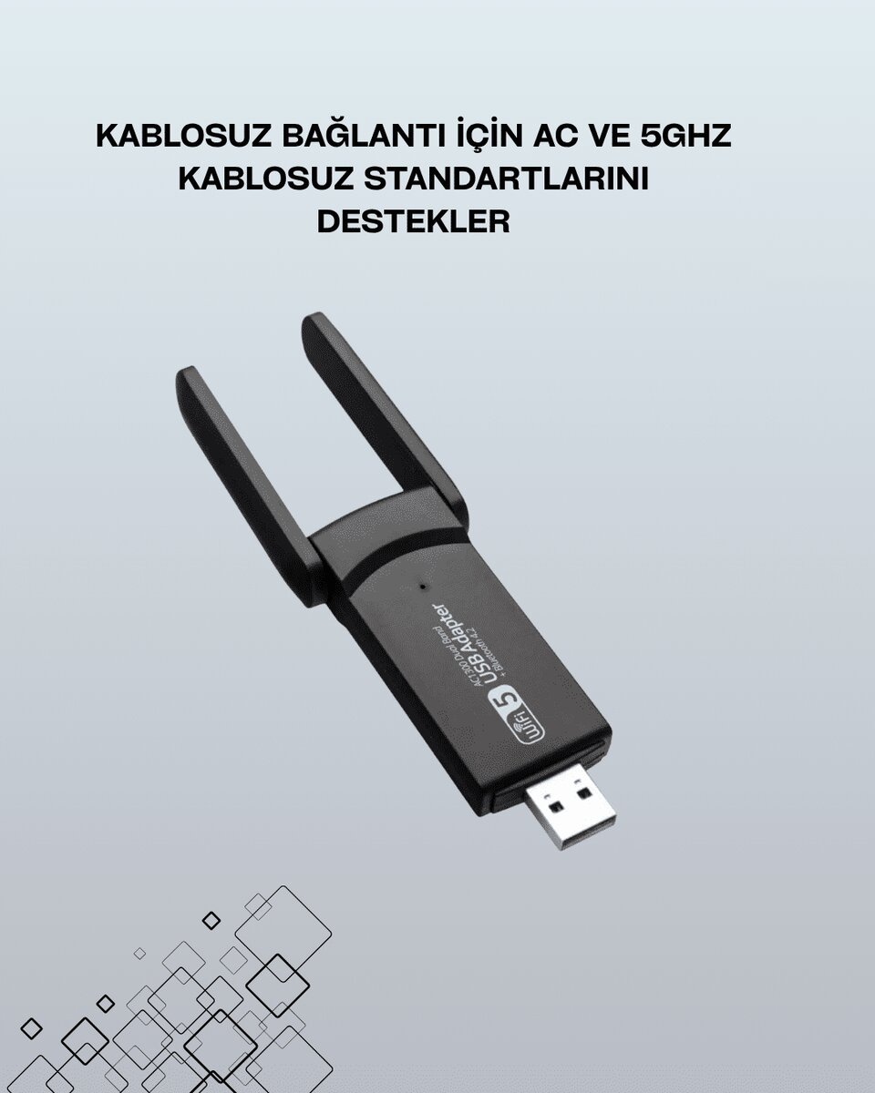 AC1200 USB WiFi Adaptör 2 AC1200 USB WiFi Adaptör - Görsel 2