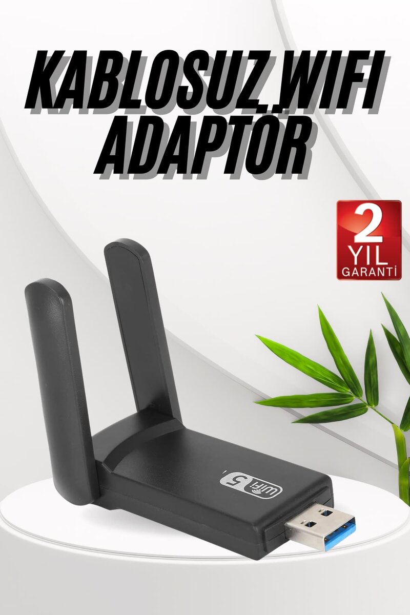 Wifi Adaptörü Bt5.0 Wifi 2'si Bir Arada Çift Bantlı Çift Anten 1 Wifi Adaptörü Bt5.0 Wifi 2'si Bir Arada Çift Bantlı Çift Anten