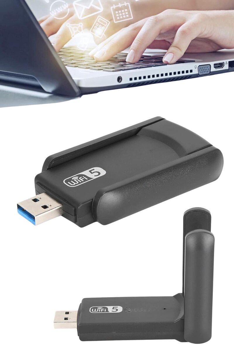 Wifi Adaptörü Bt5.0 Wifi 2'si Bir Arada Çift Bantlı Çift Anten 4 Wifi Adaptörü Bt5.0 Wifi 2'si Bir Arada Çift Bantlı Çift Anten - Görsel 4