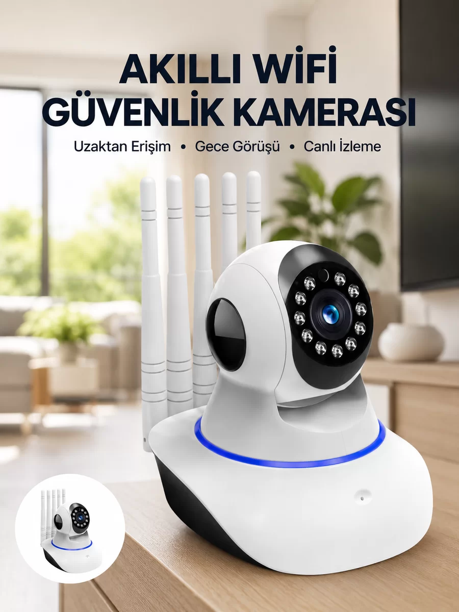 Güvenlik Kamerası Antenli Gece Görüşlü Sensörlü Harekete Duyarlı Yeni Nesil 1 Güvenlik Kamerası Antenli Gece Görüşlü Sensörlü Harekete Duyarlı Yeni Nesil