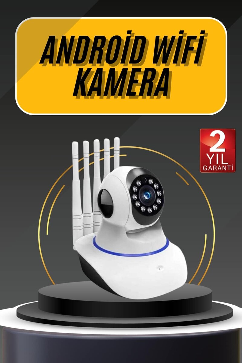 Akıllı Gece Görüşlü Sensörlü Wifi Kamera Telefondan Takip Edilebilir 1 Akıllı Gece Görüşlü Sensörlü Wifi Kamera Telefondan Takip Edilebilir