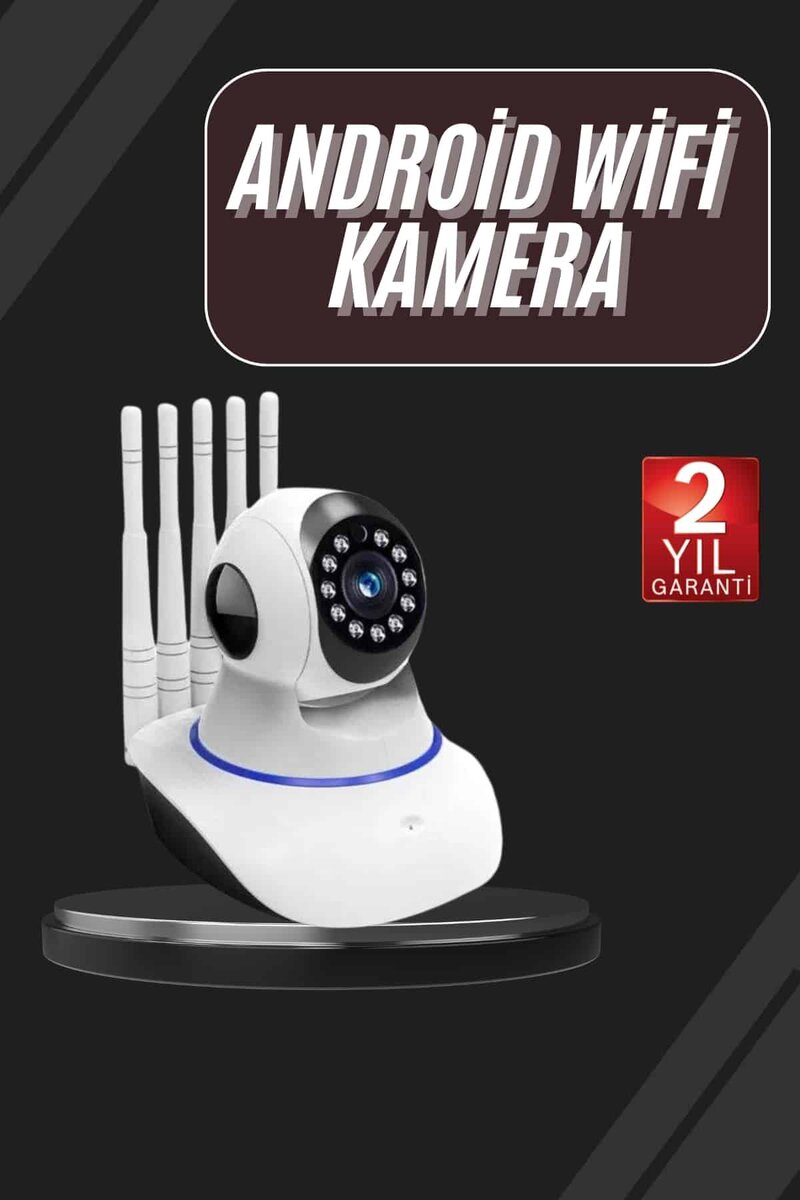 LED Aydınlatmalı 5 Antenli Motorlu 1080P Wifi Kamera Sensörlü 1 LED Aydınlatmalı 5 Antenli Motorlu 1080P Wifi Kamera Sensörlü