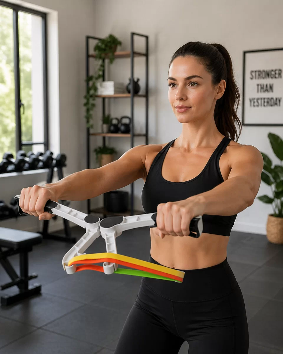 Direnç Bantlı Kol Göğüs Omuz Egzersiz Aleti Evde Fitness Seti 1 Direnç Bantlı Kol Göğüs Omuz Egzersiz Aleti Evde Fitness Seti
