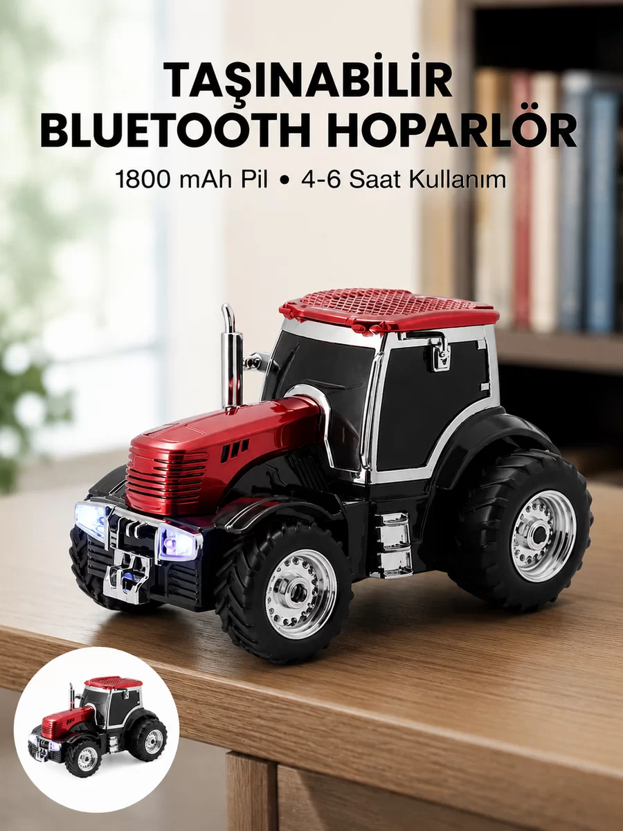 Taşınabilir Nostaljik Araç Tasarımlı Bluetooth Hoparlör 1 Taşınabilir Nostaljik Araç Tasarımlı Bluetooth Hoparlör