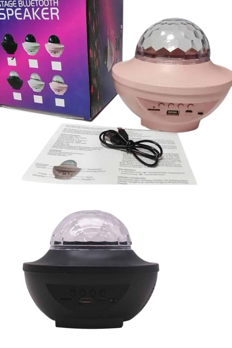 Dönen Işıklı Disko Topu Projektör Müzik Çalarlı Disco Speaker 2 Dönen Işıklı Disko Topu Projektör Müzik Çalarlı Disco Speaker - Görsel 2