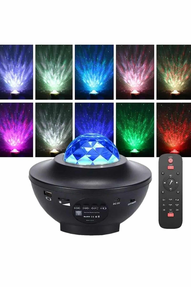 Dönen Işıklı Disko Topu Projektör Müzik Çalarlı Disco Speaker 3 Dönen Işıklı Disko Topu Projektör Müzik Çalarlı Disco Speaker - Görsel 3