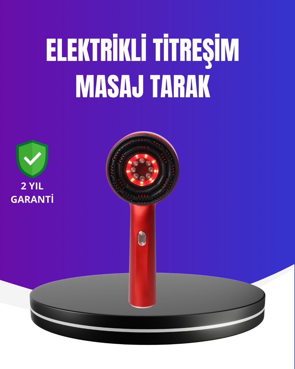 Kırmızı Işık Terapi Özellikli Saç Derisi Masaj Tarak Anti Dökülme 1 Kırmızı Işık Terapi Özellikli Saç Derisi Masaj Tarak Anti Dökülme