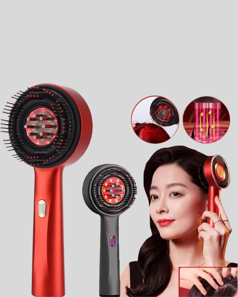 Kırmızı LED Işıklı Saç Derisi Masaj Aleti 2 Kırmızı LED Işıklı Saç Derisi Masaj Aleti - Görsel 2