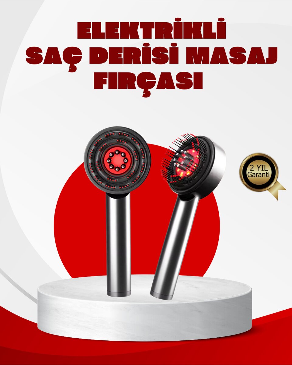Esansiyel Yağ Hazneli LED Saç Bakım Masaj Tarağı 1 Esansiyel Yağ Hazneli LED Saç Bakım Masaj Tarağı