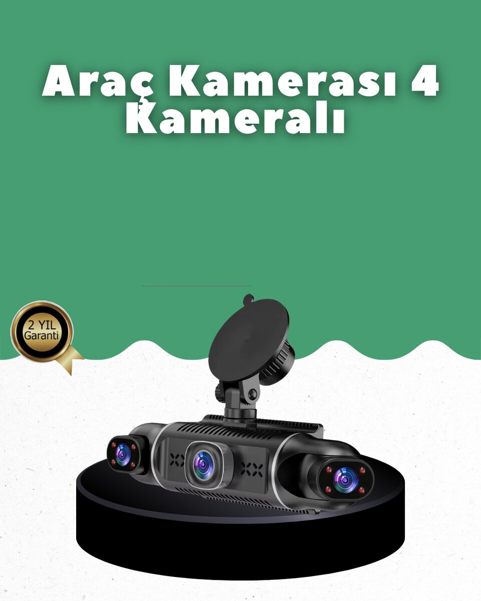 1080P 4 Kanallı Araç Kamerası GPS + WiFi + G Sensör Destekli 1 1080P 4 Kanallı Araç Kamerası GPS + WiFi + G Sensör Destekli