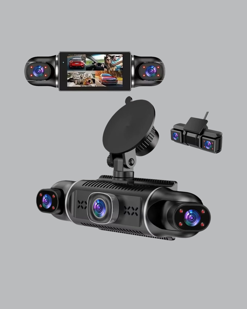 4 Kameralı Araç İçi Kamera 1080P GPS Takip WiFi Gece Görüşlü 4 4 Kameralı Araç İçi Kamera 1080P GPS Takip WiFi Gece Görüşlü - Görsel 4