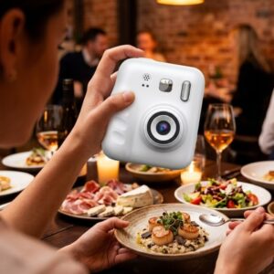 Haydiburaya 46 Mini Çocuk Fotoğraf Makinesi Baskı Özellikli Video Çekim 4 Kağıt Rulo Hediyeli