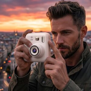 Haydiburaya 49 Eğlenceli Baskılı Çocuk Fotoğraf Makinesi Video Çekim 4 Rulo Kağıt 5 Kalem Set