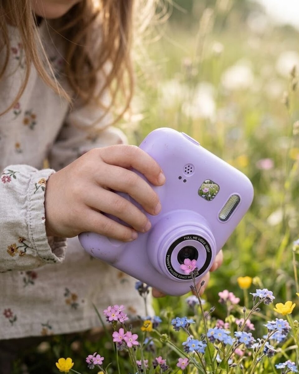 Mini Çocuk Kamerası Fotoğraf Video Çekim 4 Rulo Kağıt ve 5 Kalem Hediyeli 1 Mini Çocuk Kamerası Fotoğraf Video Çekim 4 Rulo Kağıt ve 5 Kalem Hediyeli