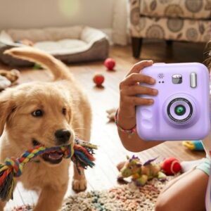 Haydiburaya 43 HD Ekranlı Çocuk Fotoğraf Makinesi Video Kayıt ve Baskı Kağıdı Kalem Hediyeli